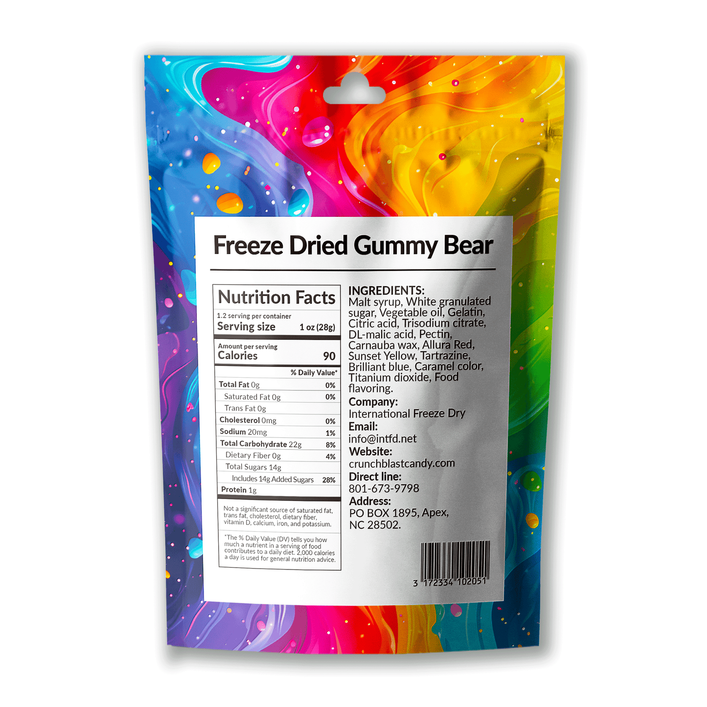 Crunchblast Gummy Bear Candy 4bags