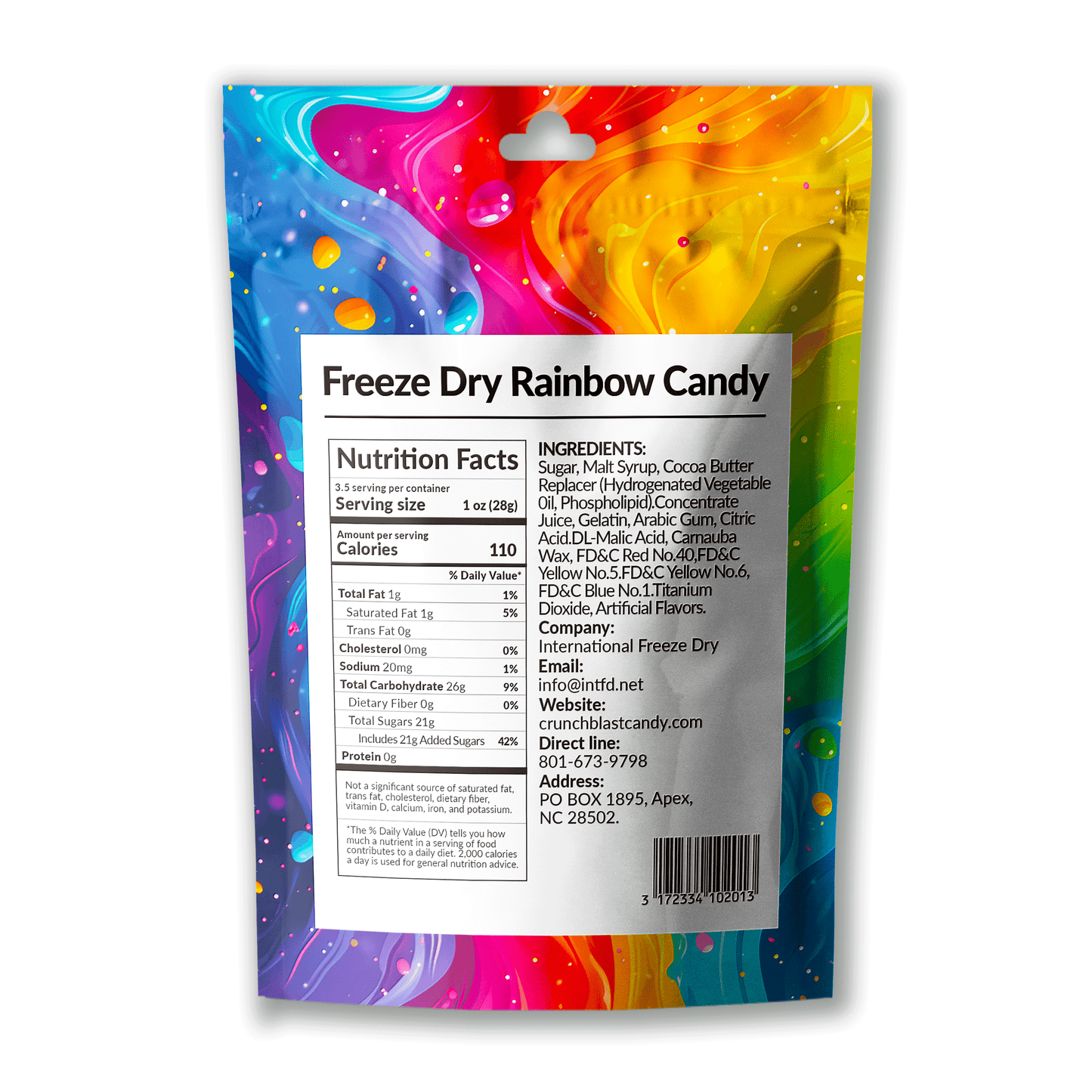 Crunchblast ranibow candy 4 bags