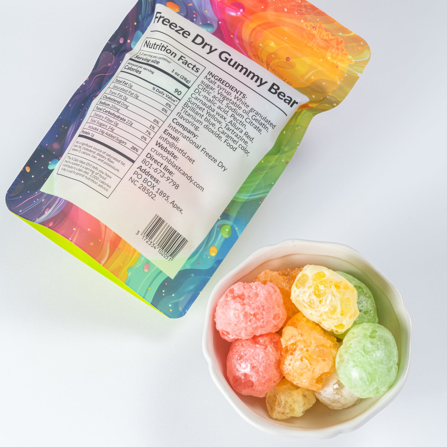 Crunchblast Gummy Bear Candy 4bags