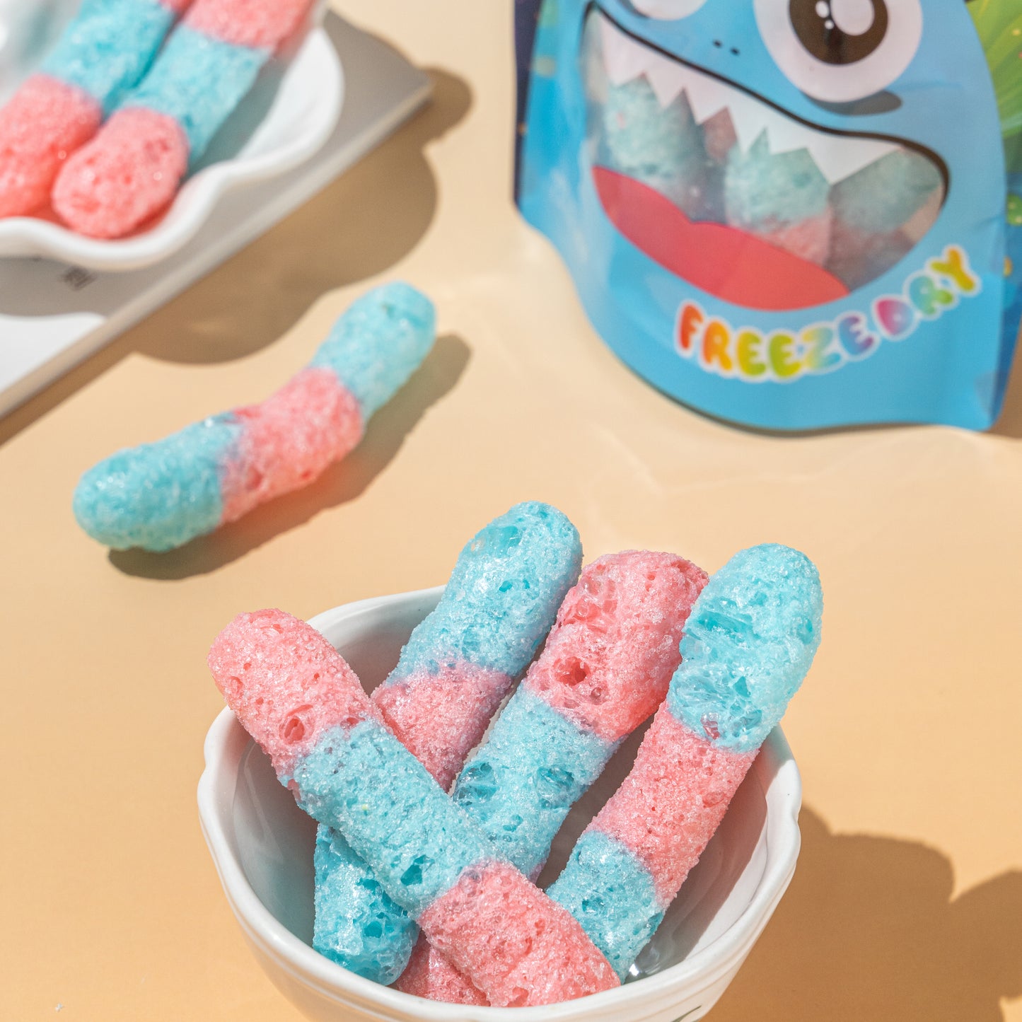 Crunchblast Gummy Worm Candy 4 bags