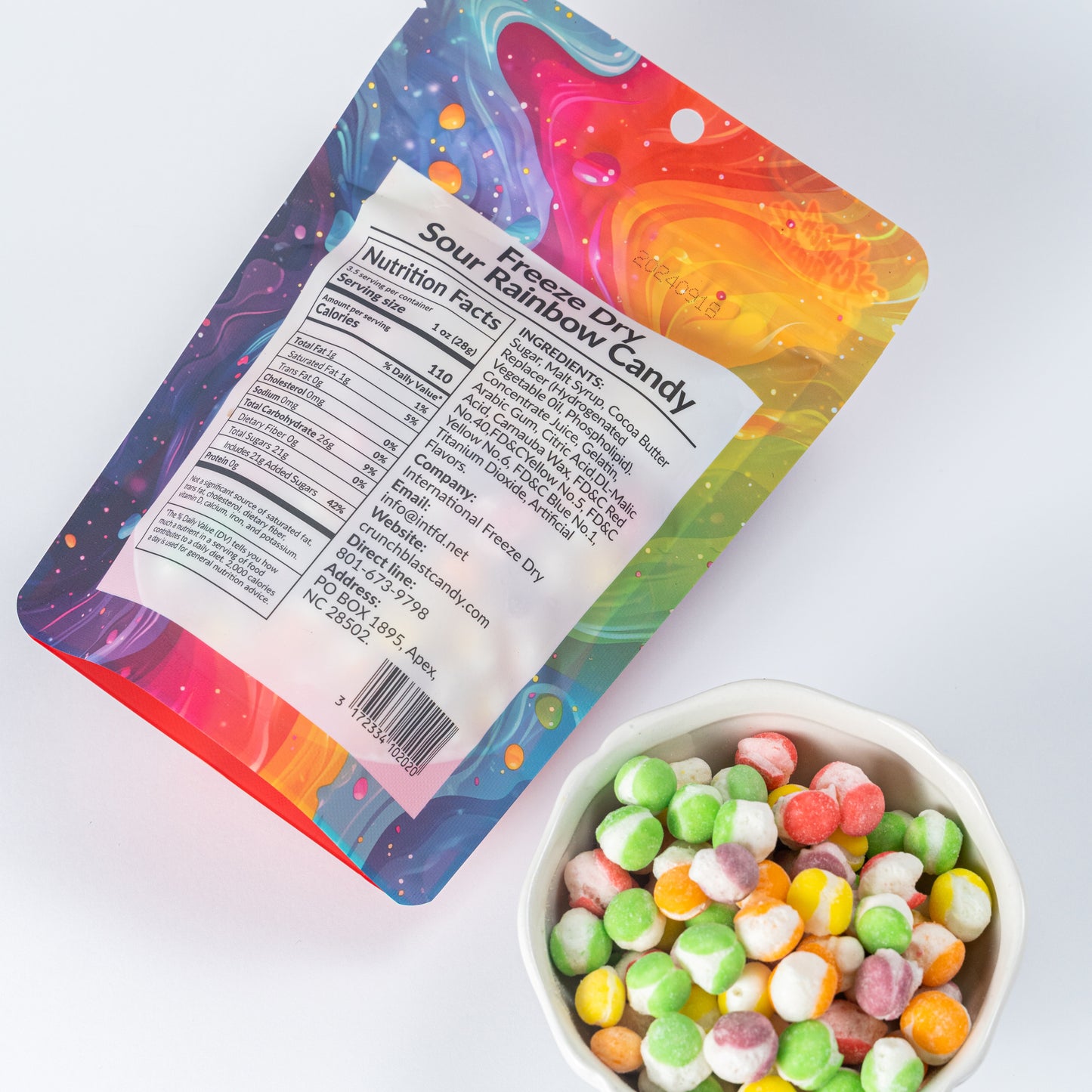 Cunchblast Sour Rainbow Candy 4 bags